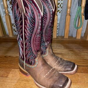 Ariat Women's Western Boots - Brown and Burgundy